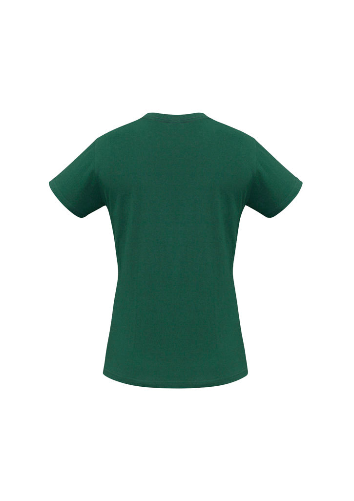 Biz Collection T10022 Ice Womens Short Sleeve Tee in Forest - back view
