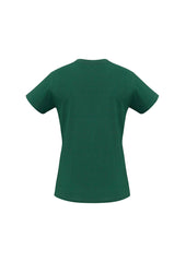 Biz Collection T10022 Ice Womens Short Sleeve Tee in Forest - back view