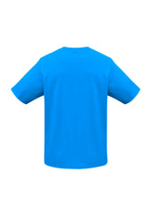 Biz Collection T10032 Ice Kids Short Sleeve Tee in Neon Cyan - back view