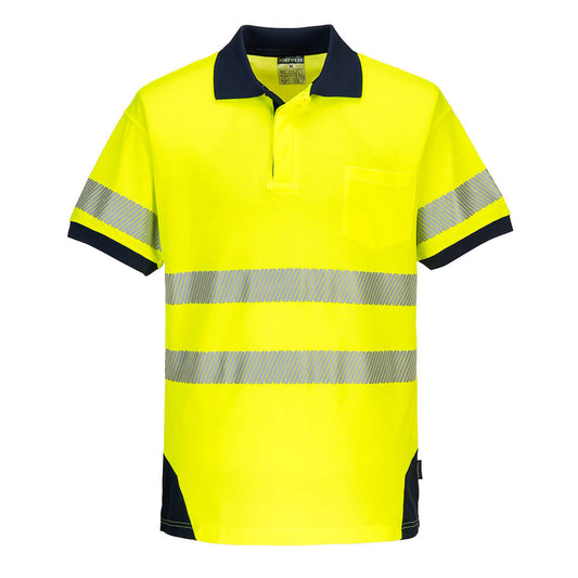 PW3 Hi-Vis Polo Shirt S/S - T182 - Portwest-1