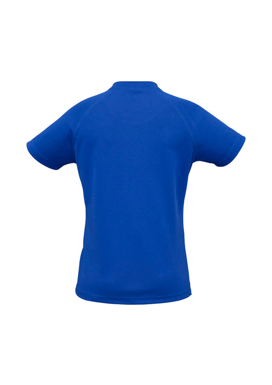 Biz Collection T301LS Sprint Womens Short Sleeve Tee in Royal - back view