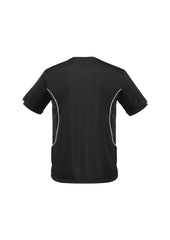 Biz Collection T406MS Razor Mens Short Sleeve Tee in Black/White - back view