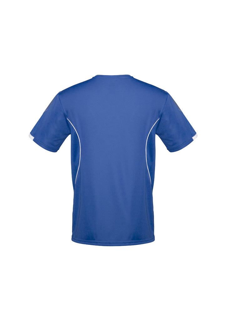 Biz Collection T406MS Razor Mens Short Sleeve Tee in Royal/White - back view