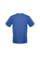 Biz Collection T406MS Razor Mens Short Sleeve Tee in Royal/White - back view