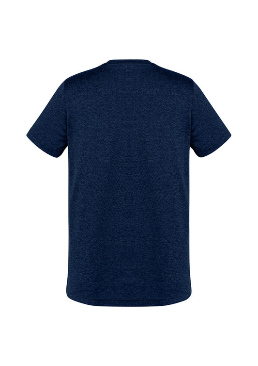 Biz Collection T800MS Aero Mens Short Sleeve Tee in Navy - back view