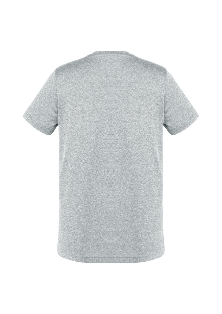Biz Collection T800MS Aero Mens Short Sleeve Tee in Silver - back view