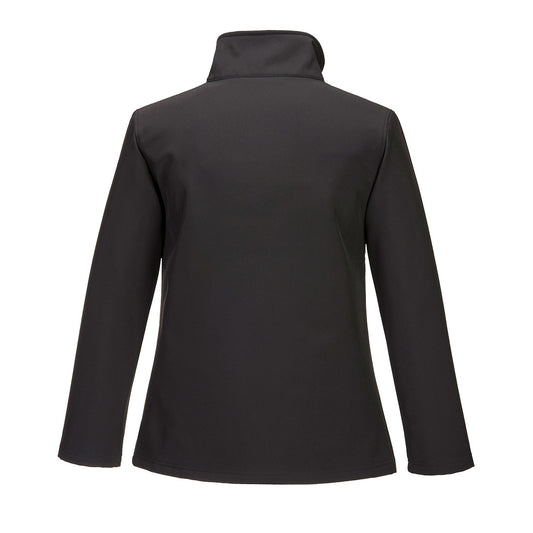 Portwest TK21 Women's Print and Promo Softshell (2L) in Black - back view
