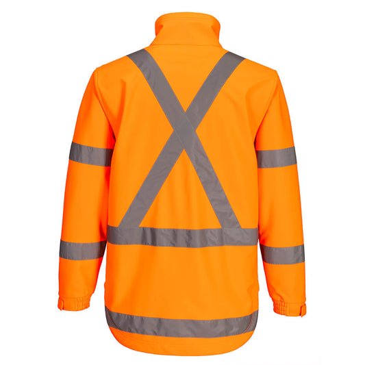 Portwest TM602 TTMC-W17 Hi-Vis X Back Softshell in Orange - back view