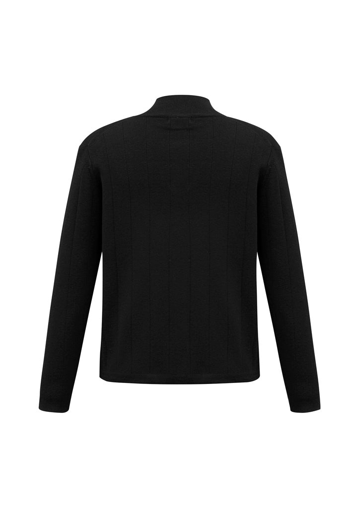 Biz Collection WP10310 80/20 Mens Wool Pullover in Black - back view
