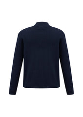 Biz Collection WP10310 80/20 Mens Wool Pullover in Navy - back view