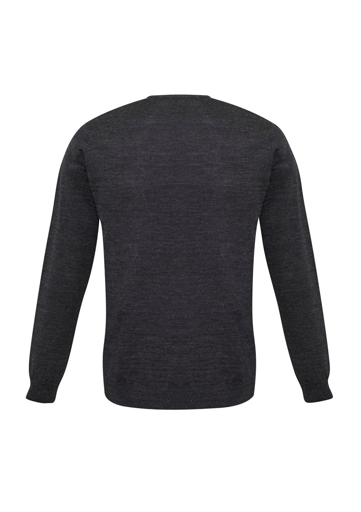 Biz Collection WP417M Milano Mens Pullover in Charcoal - back view