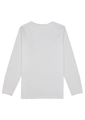 Basis Kids Long Sleeve Tee - X1002K in White