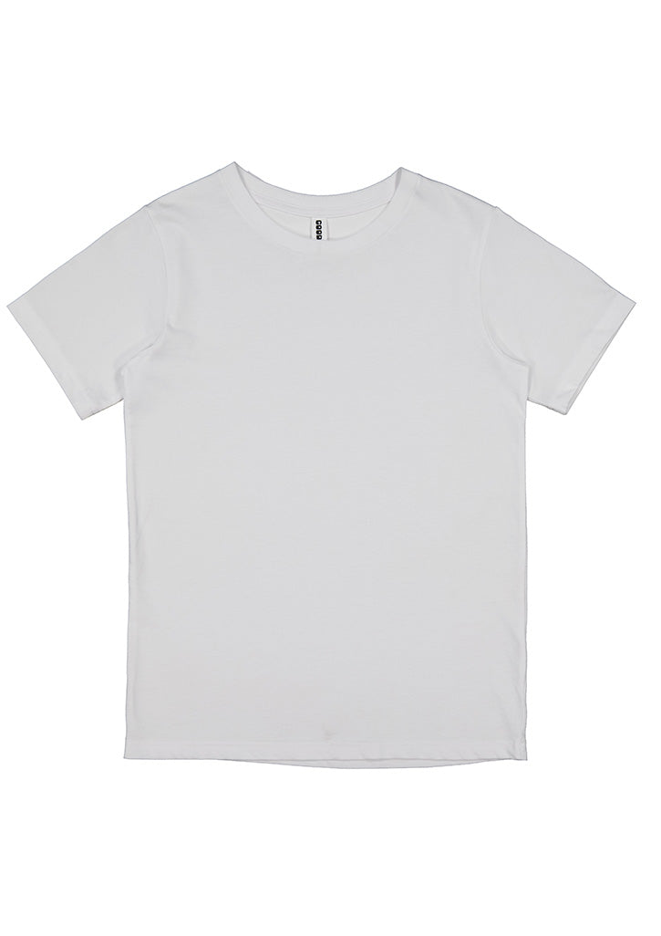 Basis Kids Short Sleeve Tee - X1001K in White