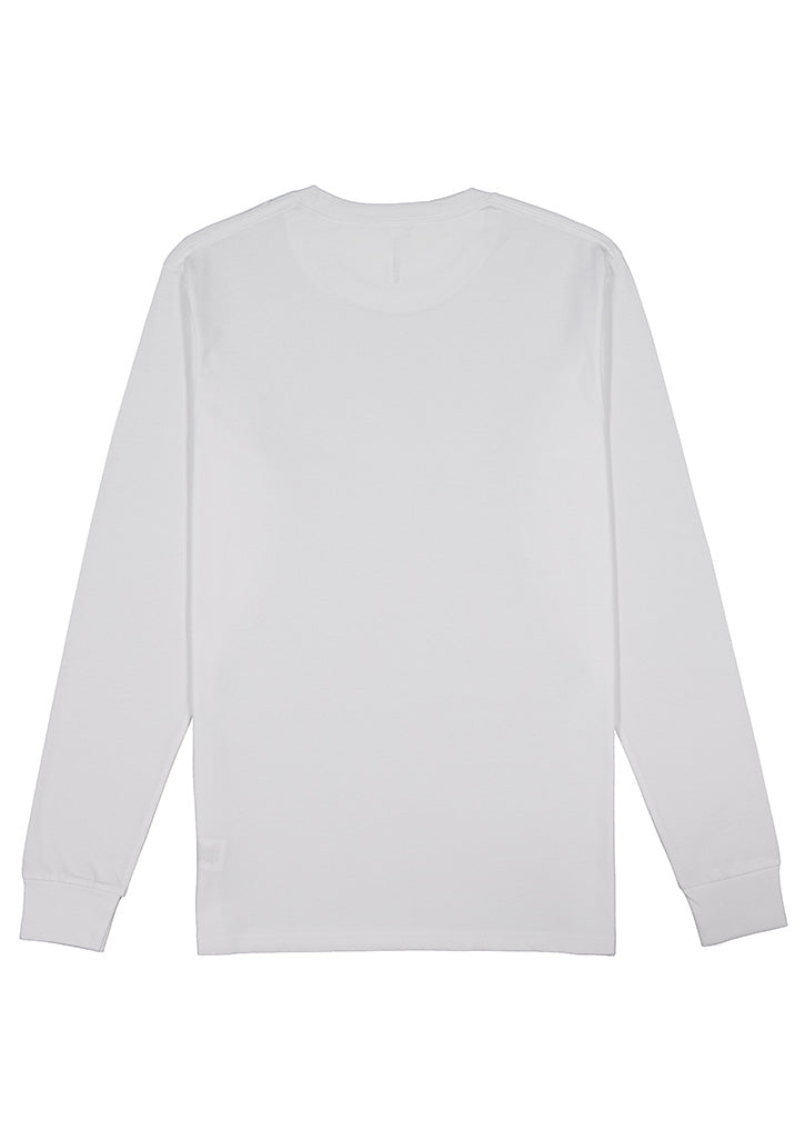 Basis Mens Long Sleeve Tee - X1002M in White