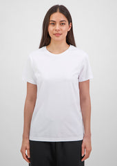 Basis Womens Short Sleeve Tee - X1001W in White - model