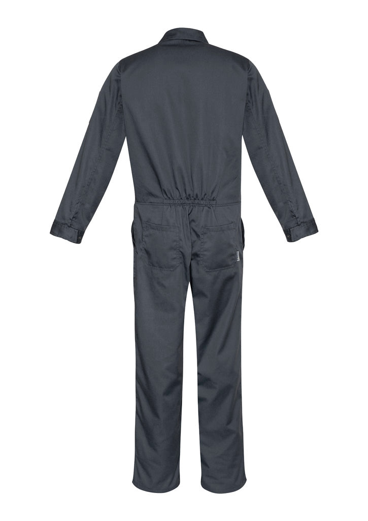 Syzmik ZC503 Mens Service Overall in Charcoal - back view