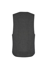 Syzmik ZH137 Mens Streetworx Sleeveless Tee in Charcoal Marle - back view