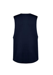 Syzmik ZH137 Mens Streetworx Sleeveless Tee in Navy - back view