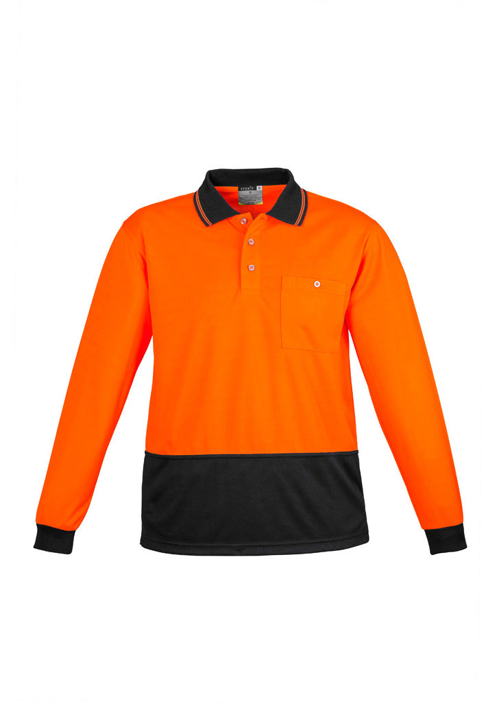 Unisex Hi Vis Basic Long Sleeve Polo - ZH232 - syzmik-1