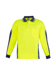 Mens Hi Vis Squad Long Sleeve Polo - ZH238 - syzmik-1