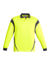 Mens Hi Vis Aztec Long Sleeve Polo - ZH249 - syzmik-3