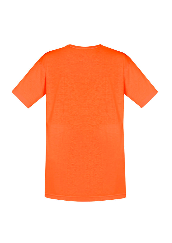 Syzmik ZH290 Mens Hi Vis Short Sleeve Tee in Orange - back view