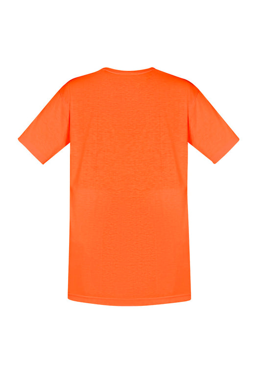 Syzmik ZH290 Mens Hi Vis Short Sleeve Tee in Orange - back view