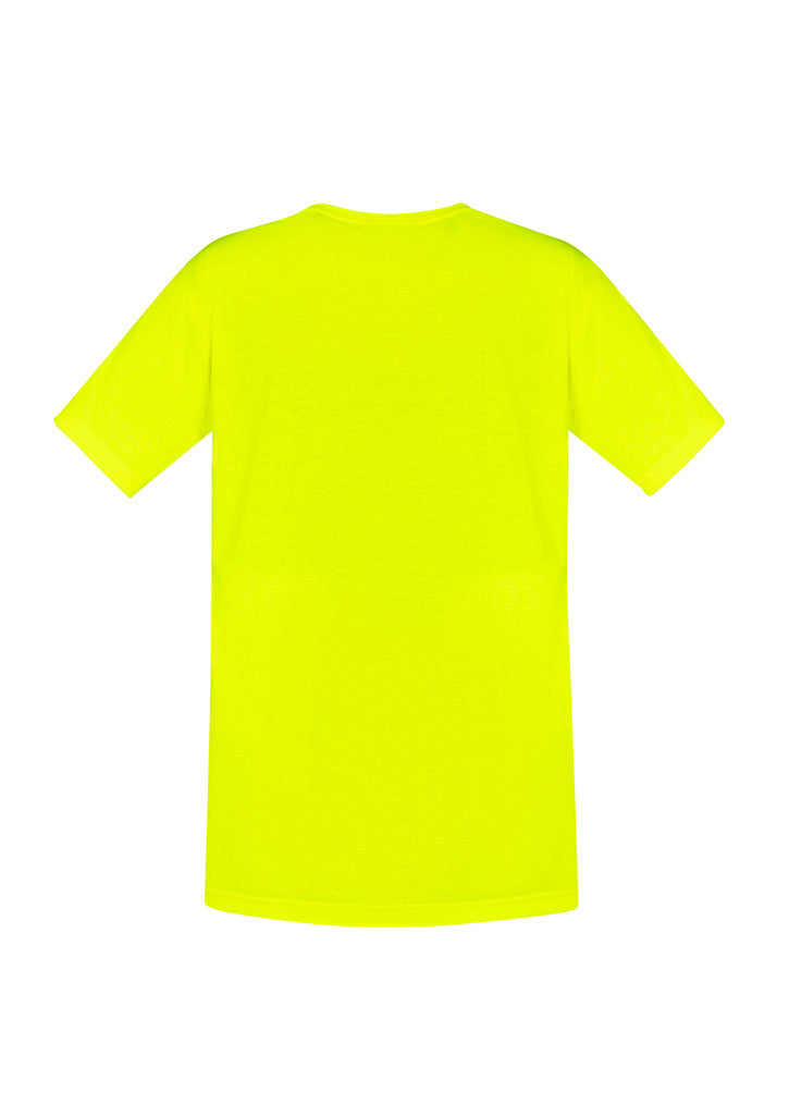 Syzmik ZH290 Mens Hi Vis Short Sleeve Tee in Yellow - back view