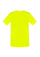 Syzmik ZH290 Mens Hi Vis Short Sleeve Tee in Yellow - back view