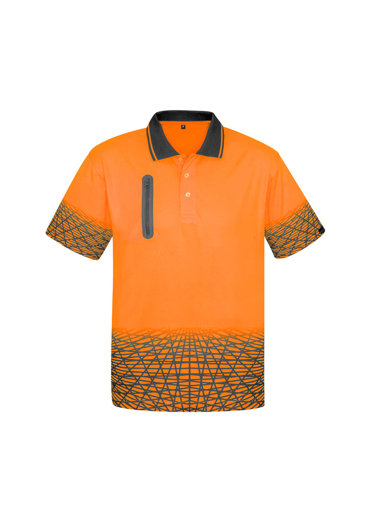 Mens Hi Vis Tracks Short Sleeve Polo - ZH300 - syzmik-1