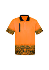 Mens Hi Vis Tracks Short Sleeve Polo - ZH300 - syzmik-3