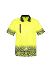 Mens Hi Vis Tracks Short Sleeve Polo - ZH300 - syzmik-0