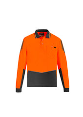 Mens Hi Vis Flux Long Sleeve Polo - ZH310 - syzmik-3