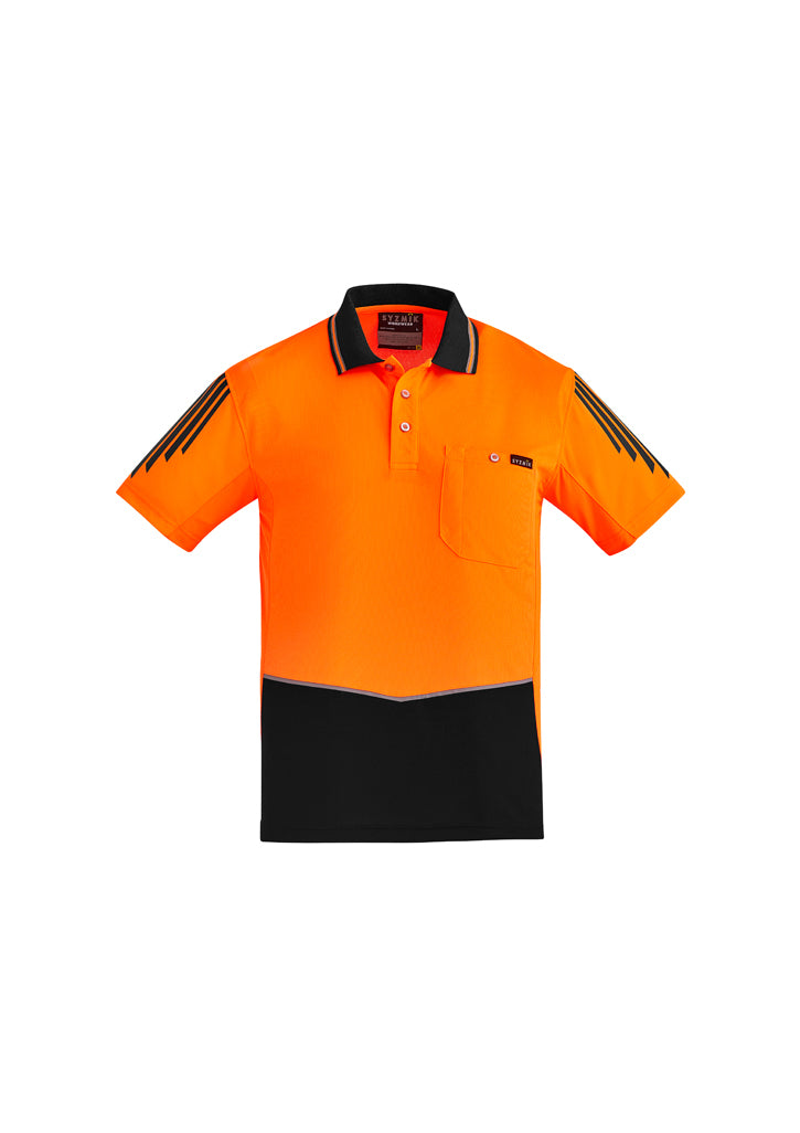 Mens Hi Vis Flux Short Sleeve Polo - ZH315 - syzmik-1