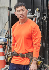 Mens Hi Vis Long Sleeve Tee - ZH390 - syzmik-0