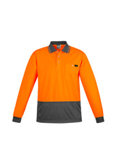 Mens Hi Vis Comfort Back Long Sleeve Polo - ZH410 - syzmik-3