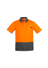 Mens Hi Vis Comfort Back Short Sleeve Polo - ZH415 - syzmik-1