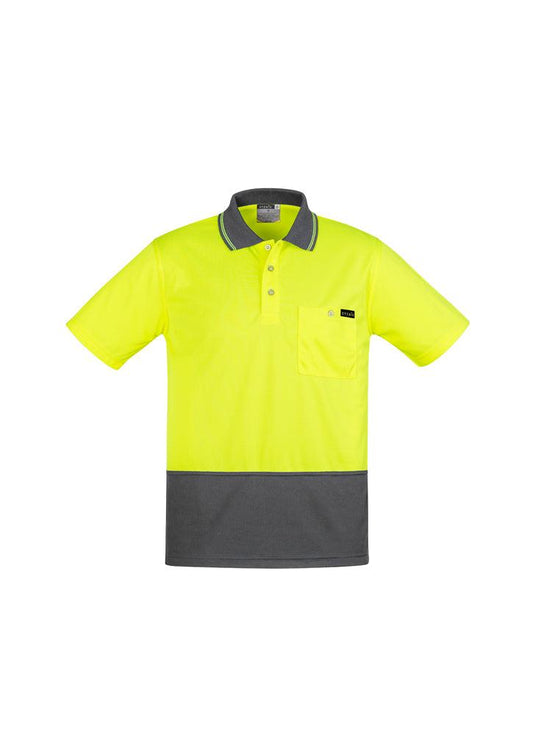 Mens Hi Vis Comfort Back Short Sleeve Polo - ZH415 - syzmik-0