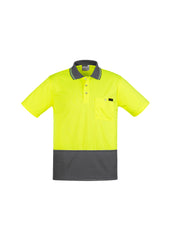 Mens Hi Vis Comfort Back Short Sleeve Polo - ZH415 - syzmik-0