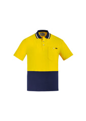 Mens Hi Vis Cotton Short Sleeve Polo - ZH435 - syzmik-0