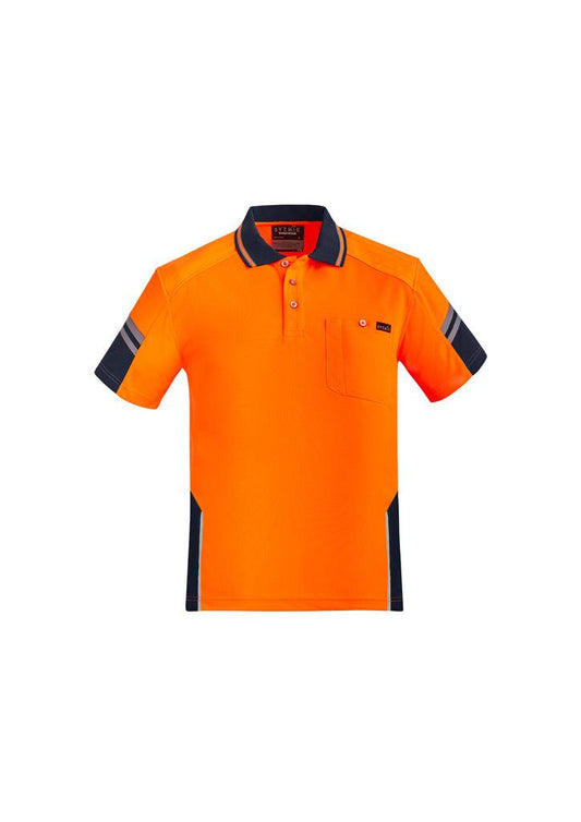 Mens Hi Vis Reinforced Squad Short Sleeve Polo - ZH465 - syzmik-1