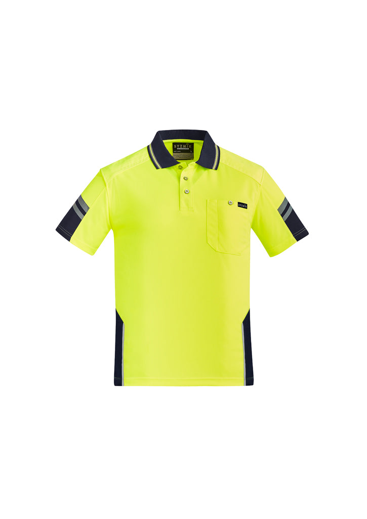 Mens Hi Vis Reinforced Squad Short Sleeve Polo - ZH465 - syzmik-0