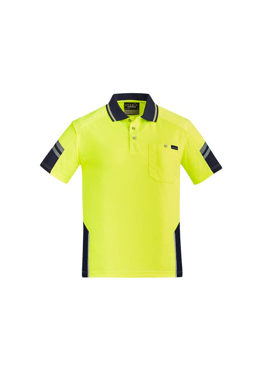 Mens Hi Vis Reinforced Squad Short Sleeve Polo - ZH465 - syzmik-0