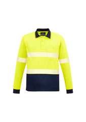 Unisex Hi Vis Segmented Tape Long Sleeve Polo - ZH530 - syzmik-0