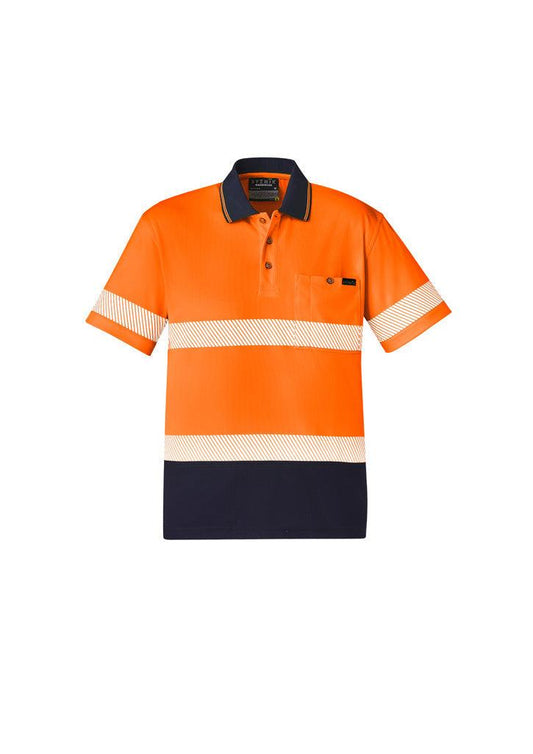 Unisex Hi Vis Segmented Tape Short Sleeve Polo - ZH535 - syzmik-0