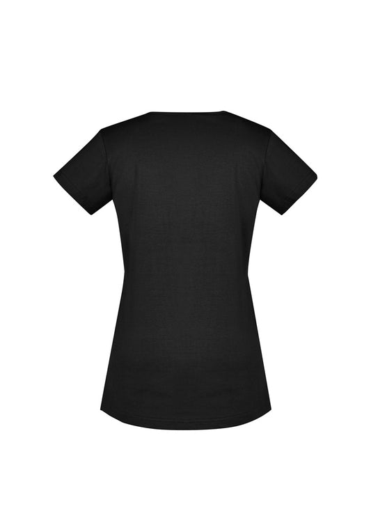 Syzmik ZH735 Womens Streetworx Tee in Black - back view