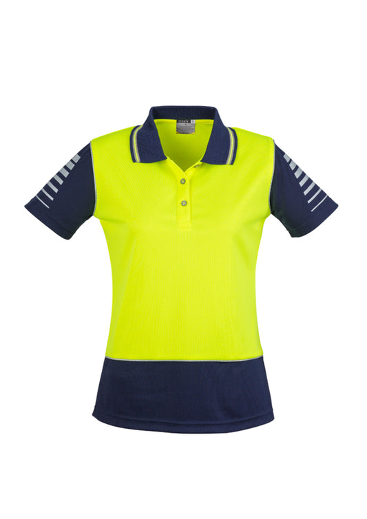 Womens Hi Vis Zone Short Sleeve Polo - ZHL236 - syzmik-0