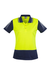 Womens Hi Vis Zone Short Sleeve Polo - ZHL236 - syzmik-0