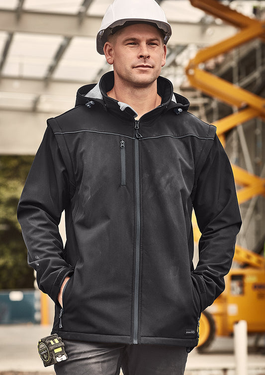 Unisex Streetworx 2 In 1 Stretch Softshell Jacket - ZJ263 - syzmik-1