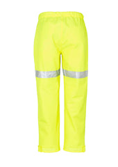 Syzmik ZJ352 Mens Hi Vis Taped Storm Pant in Yellow - back view